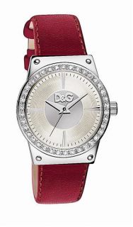 Dolce and Gabbana DW0526 Womens Red Genuine Leather Watch