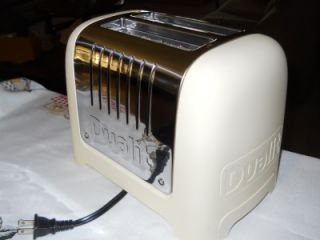 Dualit 2 Slice Toaster Model DPP2 Off White Color Wide Slots 120Volt