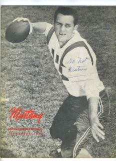  Southern Methodist University Don Meredith 1958 SMU Football