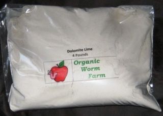 Dolomite Lime with Magnesium 4 Pounds for Gardens Worm Bins