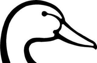 Black Vinyl Decal Duck Head Hunt Waterfowl Truck Fun Sticker Pond Lake