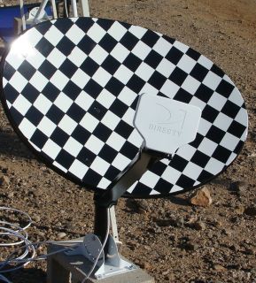 DirecTV HD Satellite Dish with LNB3 Custom Paint Great for Camping RV