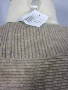 GARNET HILL NWT Eco Cashmere Ribbed Ruffled Open Cardigan BRANCH