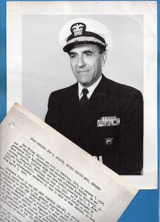 1969 USN Rear Admiral Don w Wulzen Photo Biography