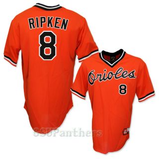 Cal Ripken Jr Baltimore Orioles Cooperstown Orange Jersey Mens Sz M