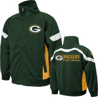 Green Bay Packers Youth Hunter Green NFL Premier Track Jacket