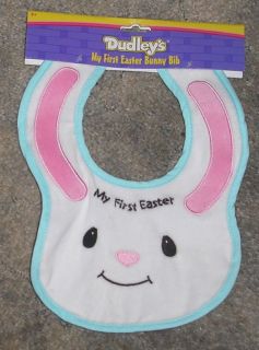  Dudley's My First Easter Bunny Bib New