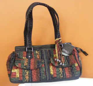 DONNA SHARP NWT MEGAN BAG LINCOLN STAR QUILTED COTTON PATCH WORK