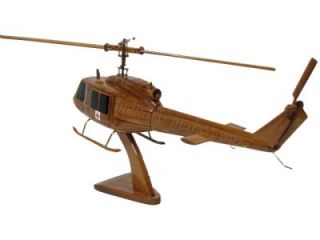 Vietnam UH 1 Huey DUSTOFF Medevac Helicopter Wood Model