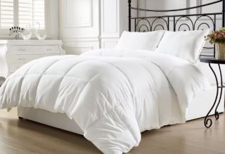 Allergist recommended  This microfiber down alternative comforter is