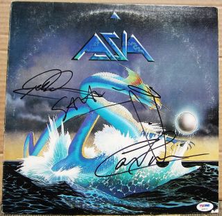  4x signed Self Titled LP Album Cover PSA DNA Howe Welton Palmer Downes