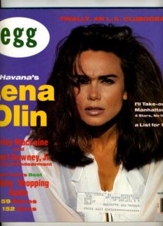 egg magazine december 1990 lena olin maclaine downey