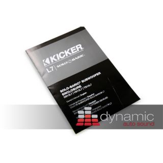 Kicker VS12L7 Loaded 12 L7 Sub Enclosure System 1 500 Watt 11 VS12L7