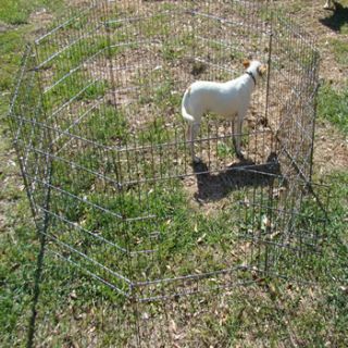 24 8 Panel Pet Playpen Dog Cat Rabbit Exercise Fence Yard Kennel