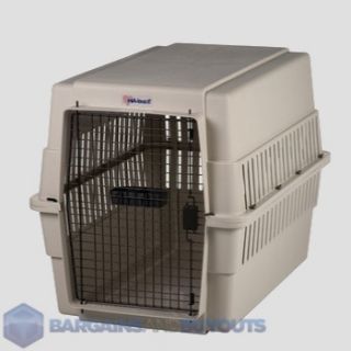 Kennel Aire Large Travel Aire Plastic Dog Kennel Almond