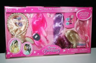 Dream Dazzlers Super Glam Hair Extension Set New
