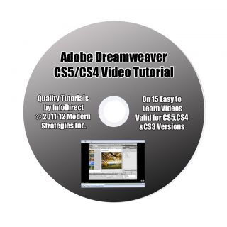 Dreamweaver Video Tutorial For CS5, CS4 & CS3 Versions