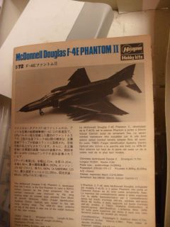 Hasegawa Airplane Model McDonnell Douglas F 4E Phantom II Military 1