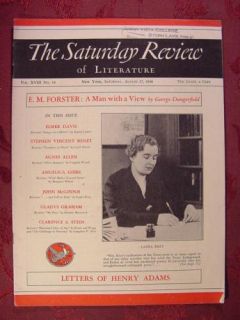 Saturday Review August 27 1938 Laura Krey E M Forster