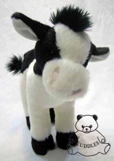  Calf Cuddle Plush Toy Stuffed Animal Douglas Black White BNWT S