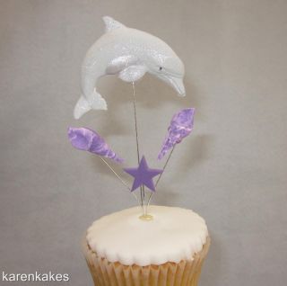  Dolphin Cupcake Topper Any Colour