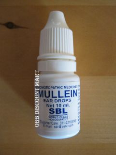 SBL Homeopathy Mullein Ear Drops Earache Fungal Infect