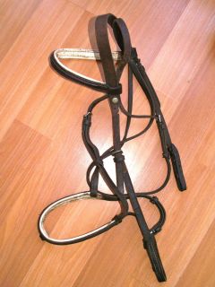   bridle good for training only horse size tack lot with noseband