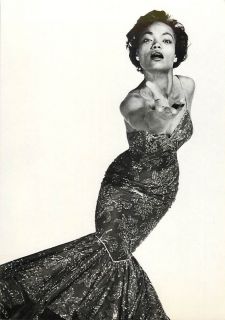 Eartha Kitt in 1954 by Philippe Halsman Postcard