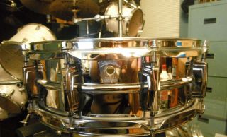 Ludwig Chrome over Brass Supraphonic Snare Near perfect Condition