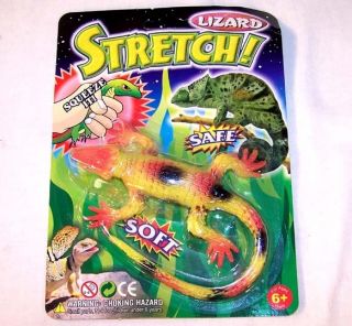 Carded Stretchy Lizard Toys Party Favor Supplies Toy