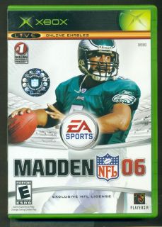 Xbox Madden NFL 06 ea Sports Football Game Complete
