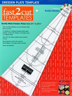 Fast 2 Cut Dresden Plate Templates from 6 3 4 22 1 4 in 5 Different