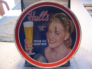 VINTAGE HULLs BREWING COMPANY TRAY NEW HAVEN CONNECTICUT AS IS