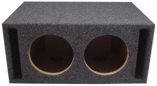 car stereo dual 8 slot ported labyrinth sub box speaker subwoofer 3 4