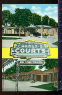 Carmen D Courts Motel New Orleans La Vintage Postcard