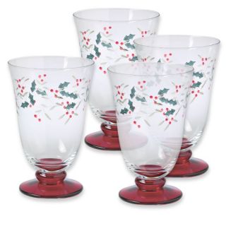 pfaltzgraff winterberry water goblets set of 4 winterberry is the