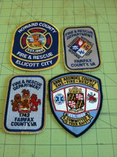 East Coast Fire Departments Patch Lot