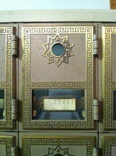 Vintage USPS Mailbox doors and slots/ cabinet / Banks / 30 door unit