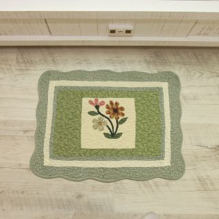Big Green Flower Door Mat Floor Mats Bath Mat Area Rug New Free