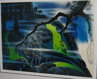 Eyvind Earle Serigraph Green Pastures s N Disney Gallery Price $6500