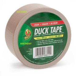Duck Brand Duct Tape Solid Beige Color Tan Light Brown Print Series