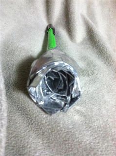 Silver Duck Brand Duct Tape Flower Pen Great Gift for Home or Office