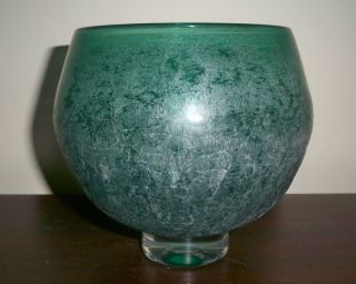 Vintage Art Deco French Art Glass Bowl or Vase 6 Signed Schneider