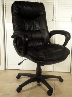  High Back EZ Executive Leather Chair Black T5505