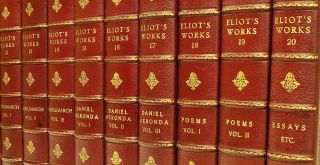  Complete Works of George Eliot 20 vols From the Library of DORIS DUKE