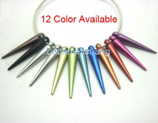  Acrylic Basketball Wives Earring Spikes Charm ,12 Colors Available