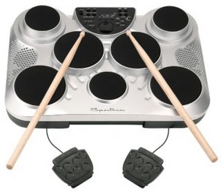 New Electronic Digital Drum Set Seven Pad with Stand Two Foot Pedals