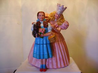 Wizard of Oz cookie jar with Dorothy and Glynda the Good Witch