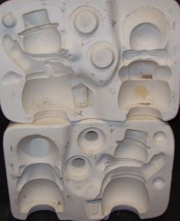 Ceramic Mold Molds Snowman and Snowwoman Duncan 312