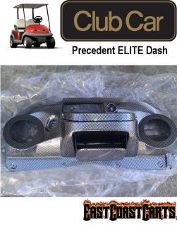 Club Car Precedent Golf Cart ELITE Radio Dash Carbon Fiber Weave